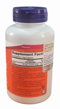 Now Biotin 10mg (10000MCG ) - 120 Veg Capsules
