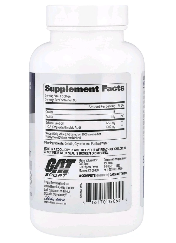 GAT Sport, CLA 1250 - 90 Softgels