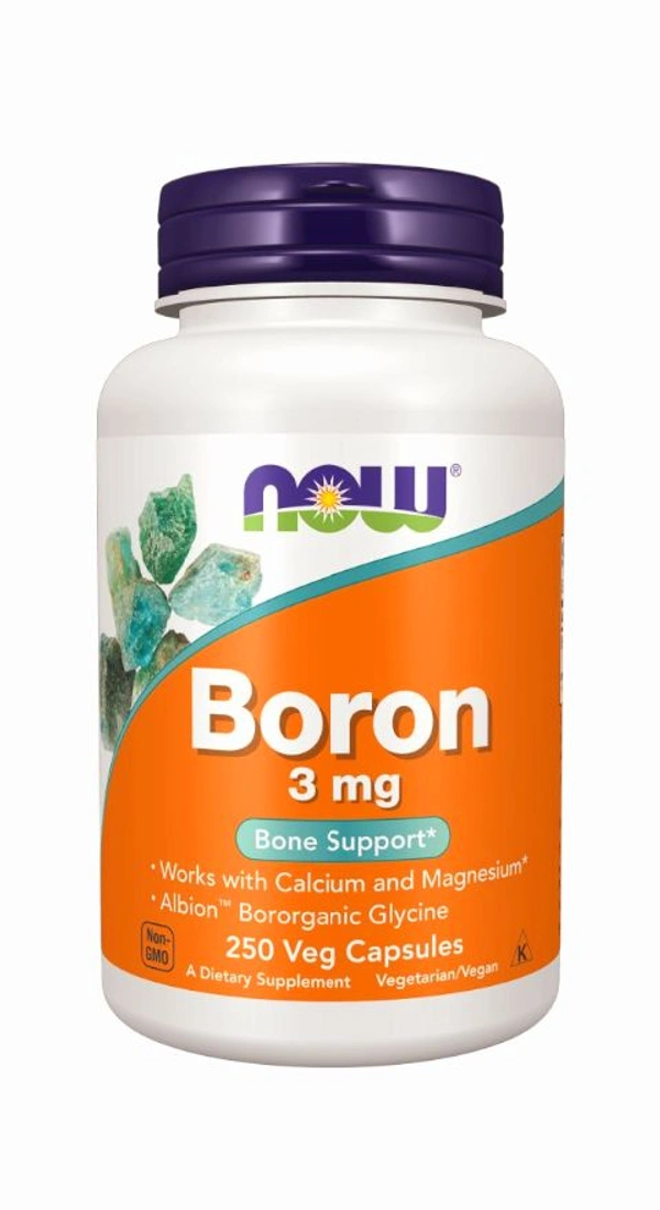 Now Boron 3 mg - 250 Veg Capsules