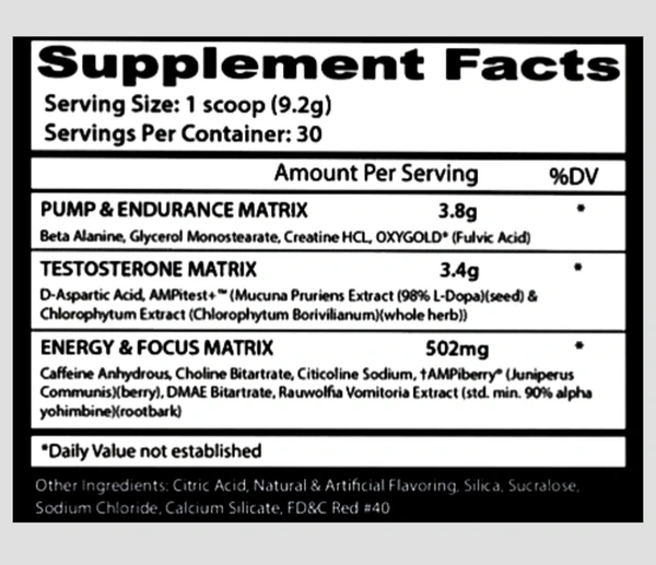 Insane Labz Psychotic Test 30 Serving - 276g, Grape