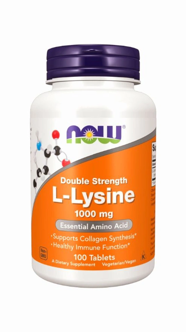 Now L-Lysine, Double Strength 1000 mg Tablets - 100 Tablets