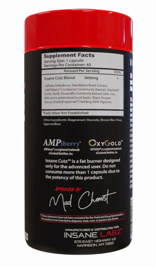 Insane Labz Insane Cutz - 45 Capsules