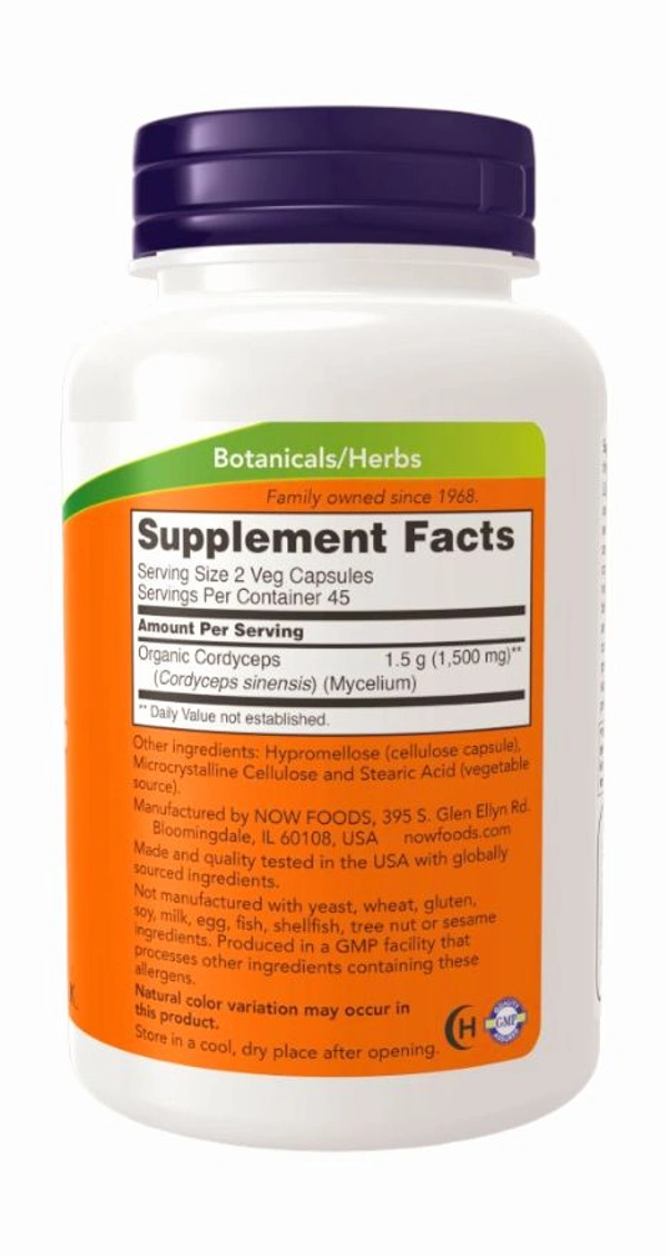 Now Cordyceps 750 mg - 90 Veg Capsules