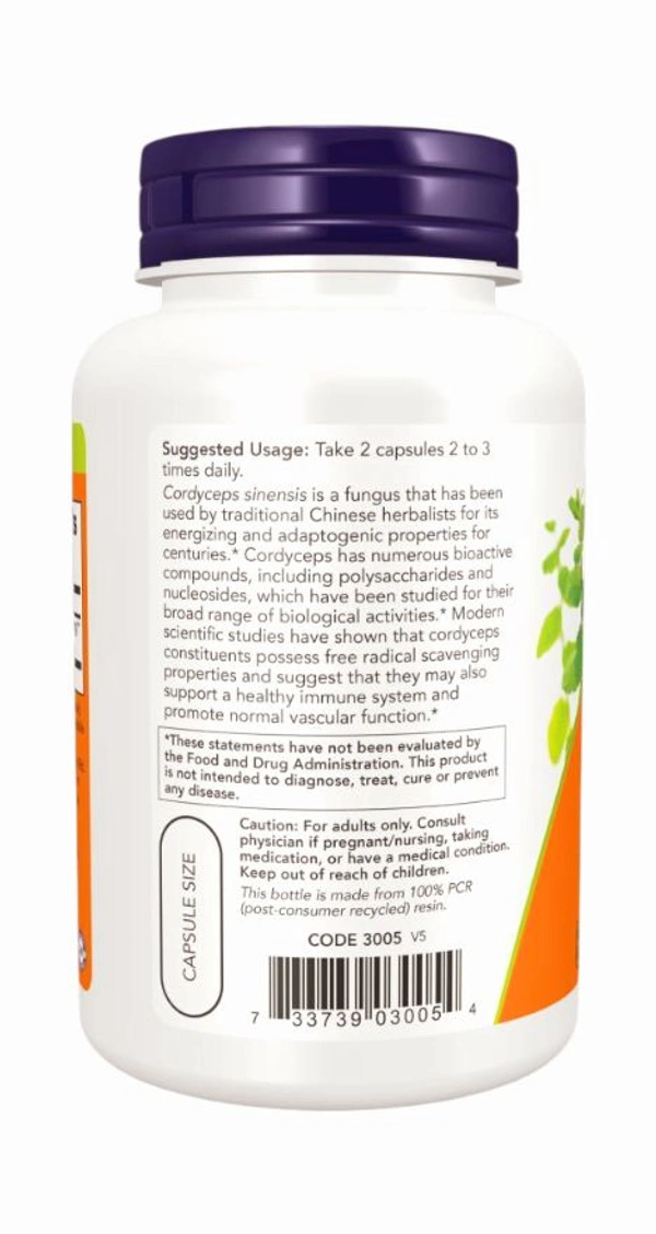 Now Cordyceps 750 mg - 90 Veg Capsules