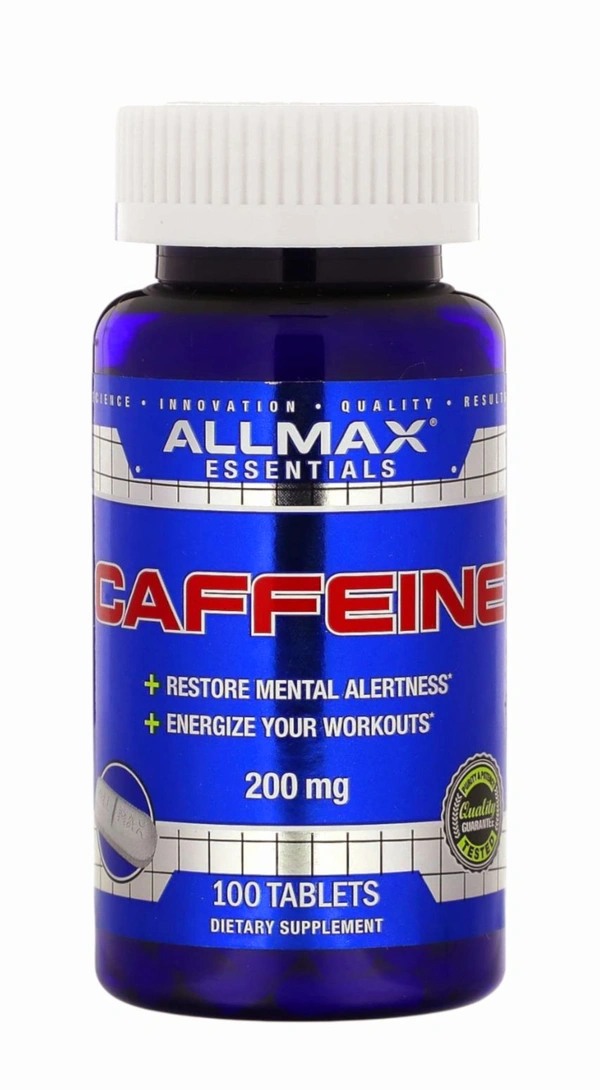 ALLMAX
Essentials, Caffeine, 200 mg, - 100 Tablets