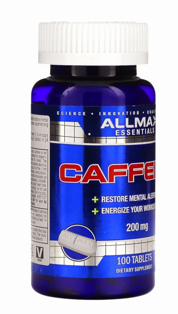 ALLMAX
Essentials, Caffeine, 200 mg, - 100 Tablets