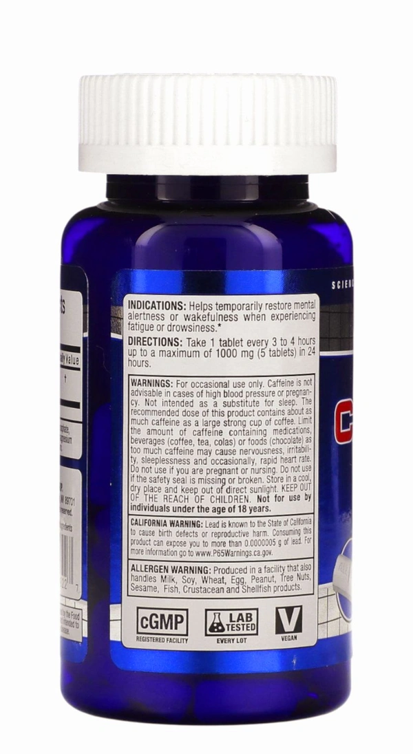 ALLMAX
Essentials, Caffeine, 200 mg, - 100 Tablets