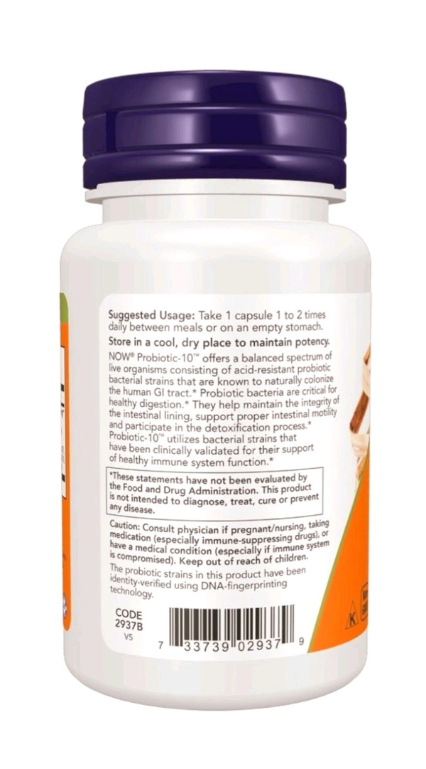 Now Probiotic-10 25 Billion - 50 Veg Capsules