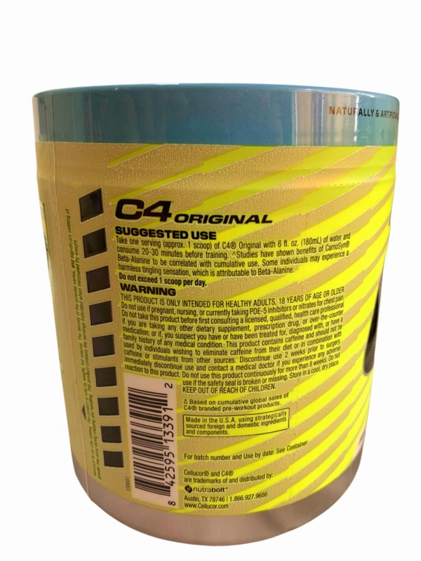 Cellucor C4 Original Pre-Workout 50 Servings - 470g, Icy Blue Razz