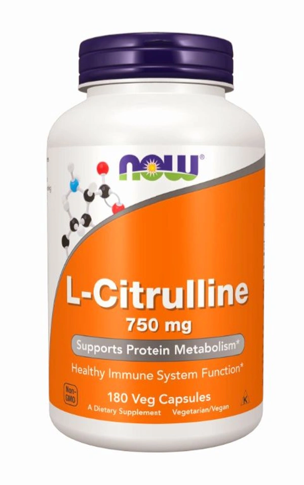 NOW L-Citrulline 750 mg - 180 Veg Capsules