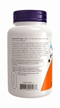 Now Glycine 1000 mg - 100 Veg Capsules