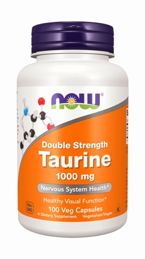 Now Taurine, Double Strength 1000 mg - 100 Veg Capsules