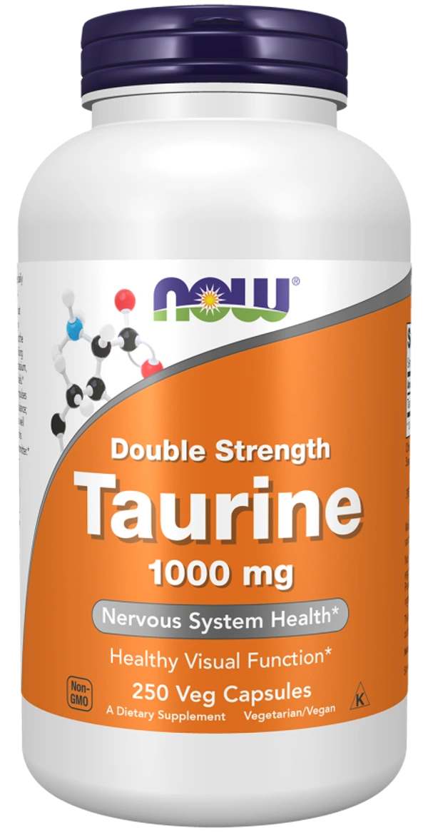 Now Taurine, Double Strength 1000 mg - 250 Veg Capsules