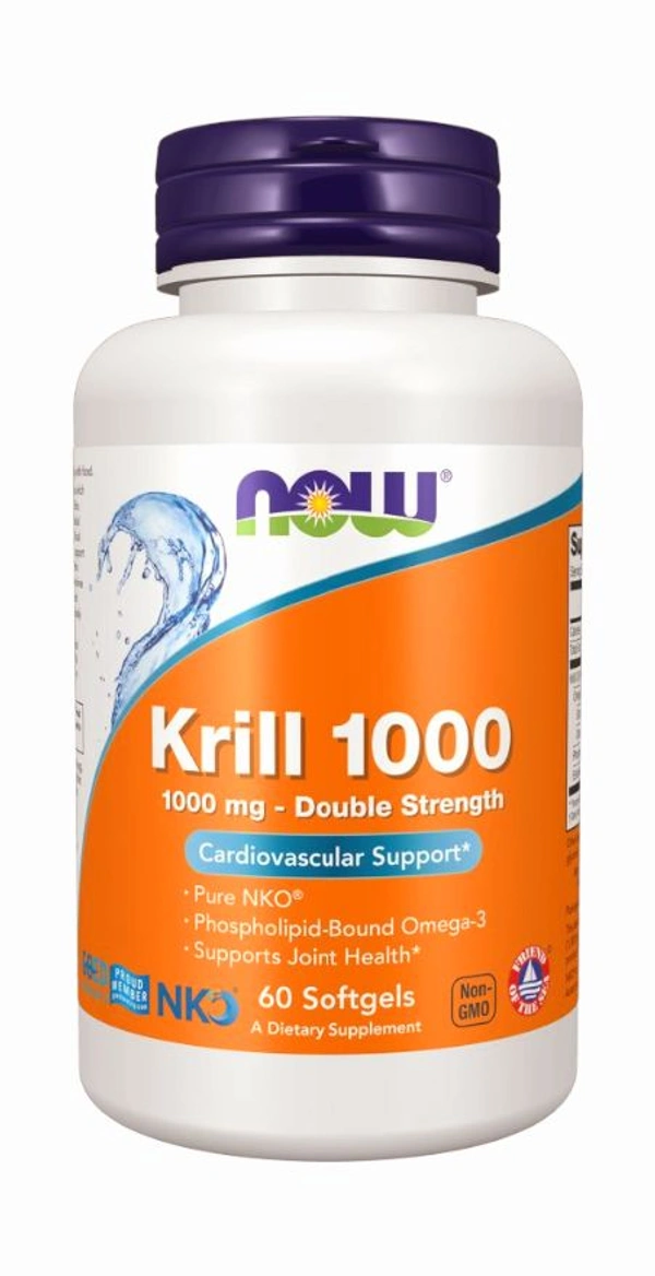 Now Krill 1000, Double Strength 1000 mg - 60 Softgels