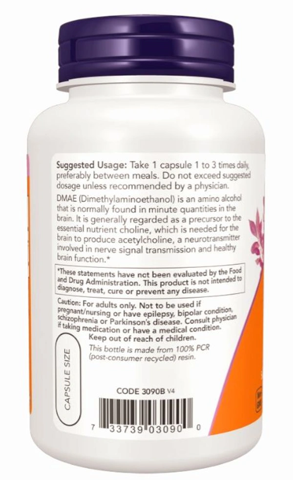 Now DMAE 250 mg - 100 Veg Capsules
