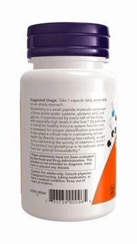 Now Glutathione 250 mg - 60 Veg Capsules