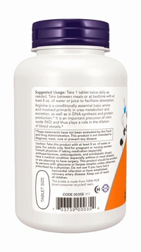 Now L-Arginine, Double Strength 1000 mg - 120 Tablets