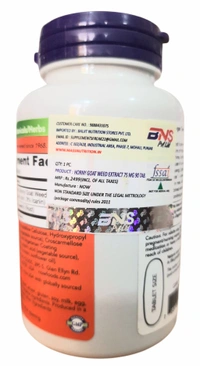 Now Horny Goat Weed Extract 750 mg - 90 Tablets