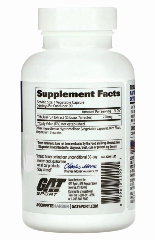 GAT
Tribulus, Men's Performance Enhancer, - 90 Veg Capsules