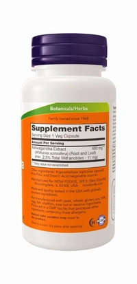 Now Ashwagandha 450 mg - 90 Veg Capsules