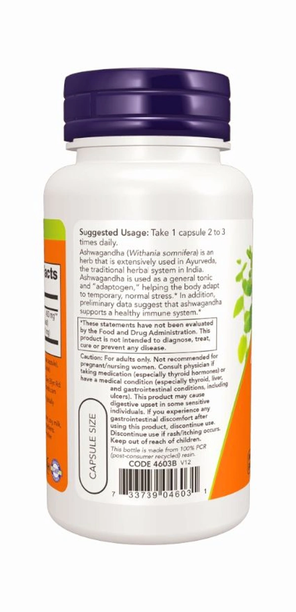 Now Ashwagandha 450 mg - 90 Veg Capsules
