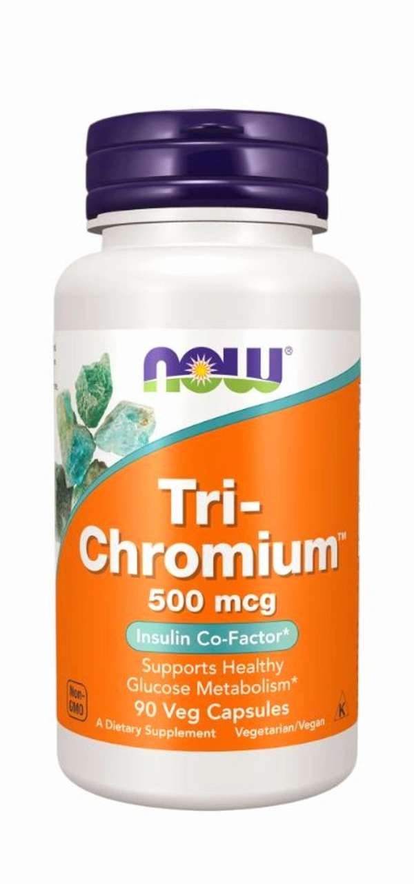Now Tri-Chromium 500 mcg with Cinnamon - 90 Veg Capsules