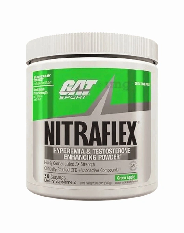 GAT Sport Nitraflex Pre Workout 30 servings - Green Apple