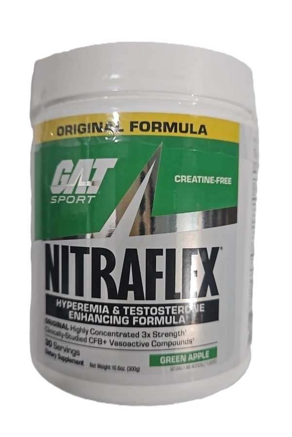 GAT Sport Nitraflex Pre Workout 30 servings - Green Apple