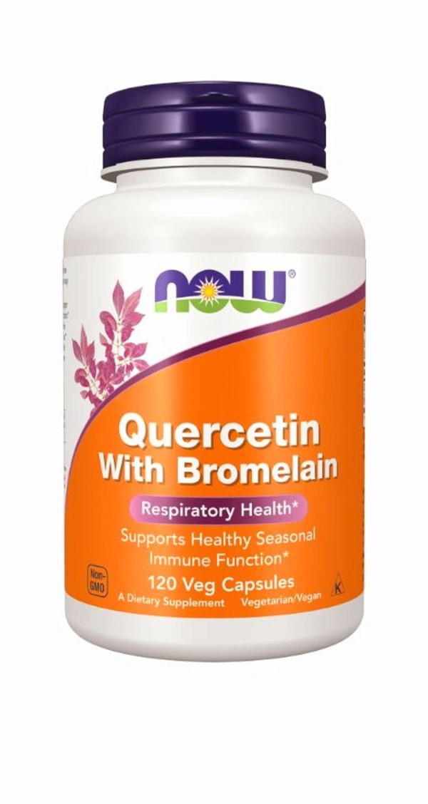 Now Quercetin With Bromelain - 120 Veg Capsules