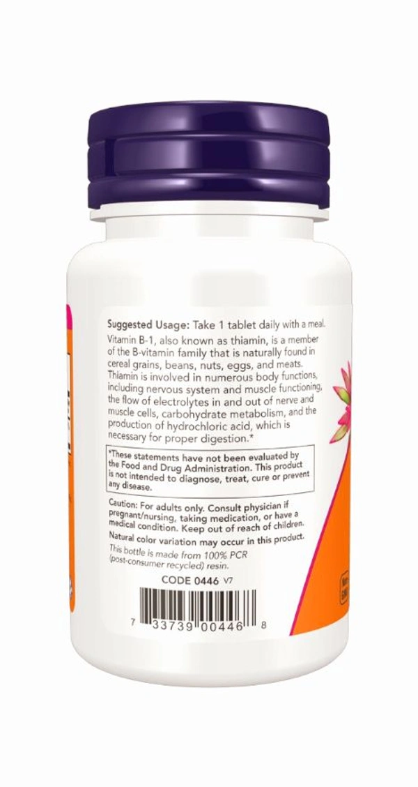 Now Vitamin B-1 100 mg - 100 Tablets