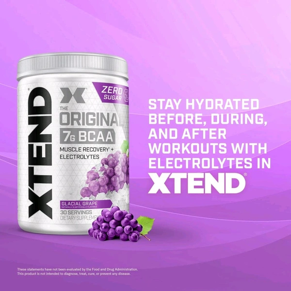 Scivation Xtend Original BCAA Powder 30 Servings - 405g, Glacial Grape