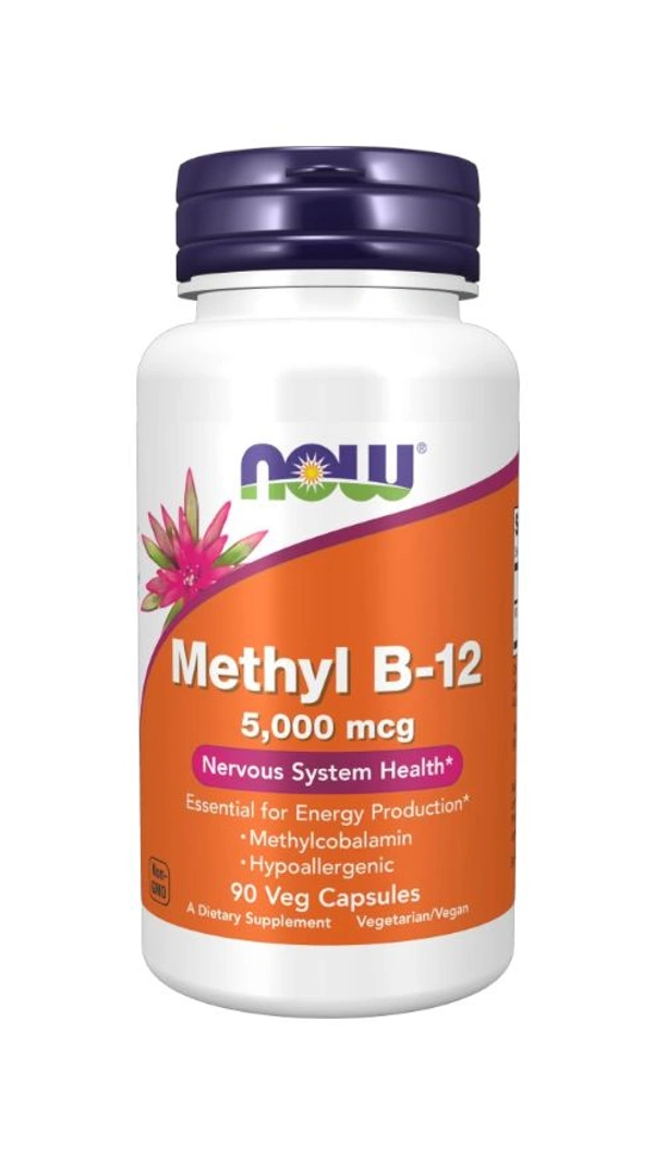 Now Methyl B-12 5000 mcg - 90 Veg Capsules