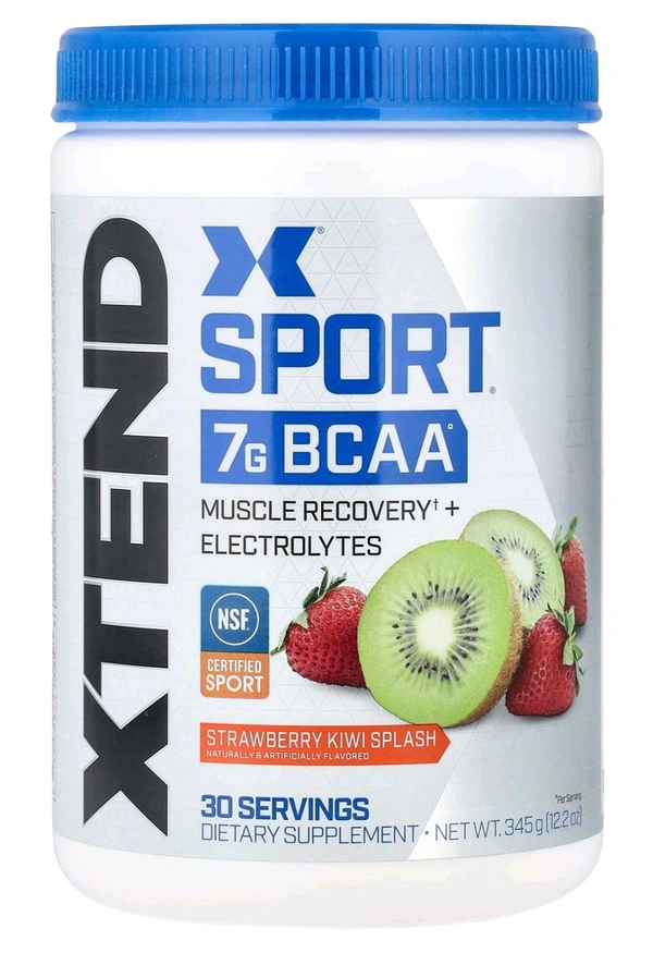 Scivation XTEND Original BCAA Powder 30 Servings - 12.2 oz (345 g), Strawberry Kiwi Splash