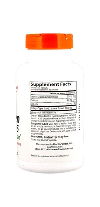 Doctor's Best Collagen Types 1 And 3 With Pepton, - 1000MG(180 TABLETS)