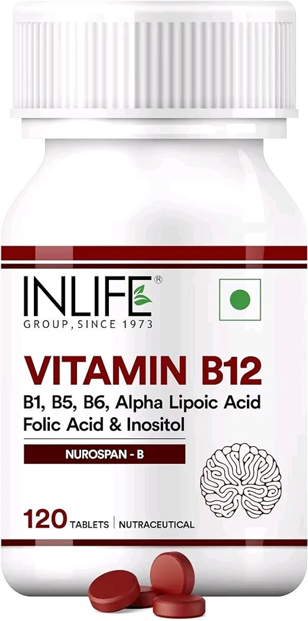Inlife Vitamin B12 Supplement with ALA, Folic Acid, Inositol