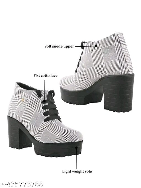 TRYME Stylish & Comfortable Fashion Block Heel Boots For Womens & Girls - IND-3