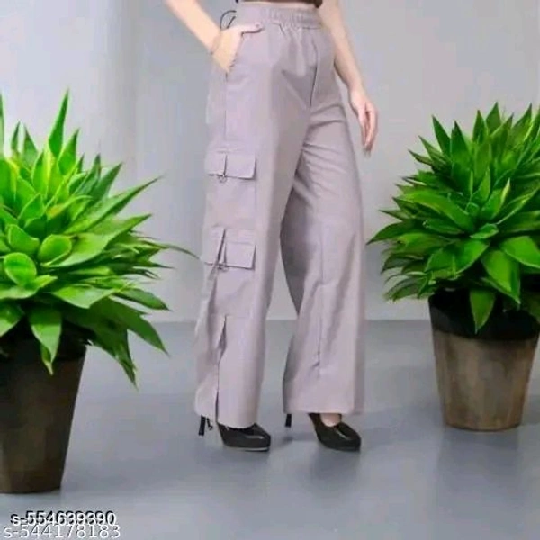 Grey 6 pocket trouser for girls and woman - S