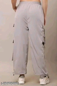Grey 6 pocket trouser for girls and woman - M