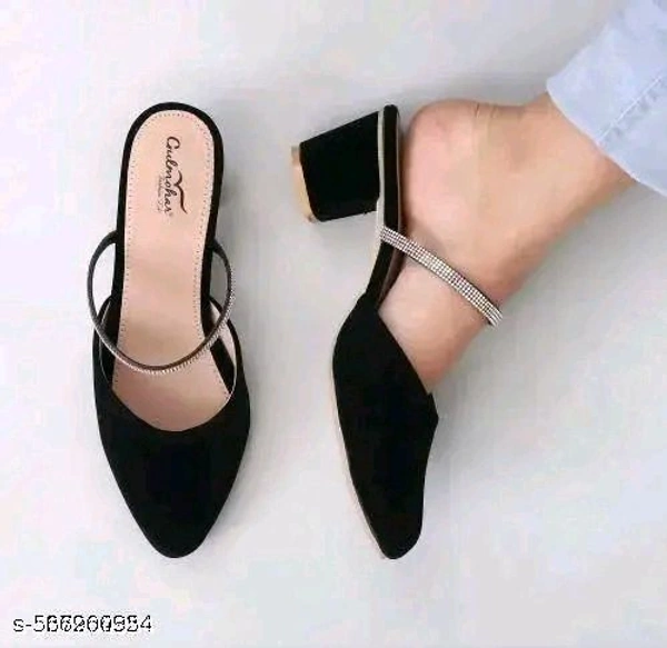 Chain heel velvet - IND-5