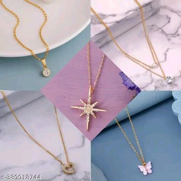 shimmering beautiful necklace combo for women and girls
