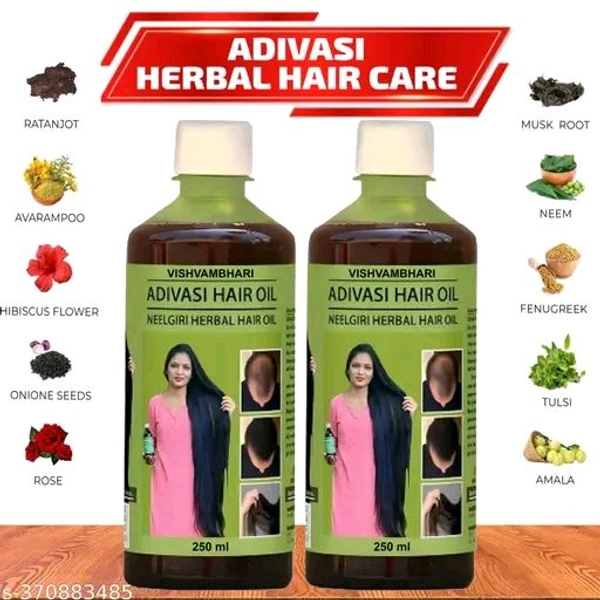 Vishvambhari Ayurveda #2 Premium Hydrating Herbal Oil* - 500 ML