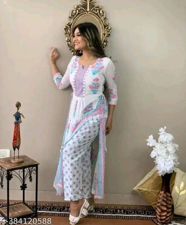 ICK (INDIAN CRAFT KING) Elegant Kurta Pant Set - Effortless Style and Comfort - White, L