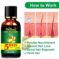 Shahensha Sales Adivasi Hair Oil Ginger & Hair Growth Ginger Ayurvedic Oil | Anti Hairfall Hair - Black, Free Size
