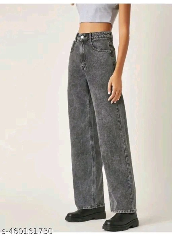 Rajeev Enterprises Fashioable Strachable Grey Female Jeans Pack Of One - 28.