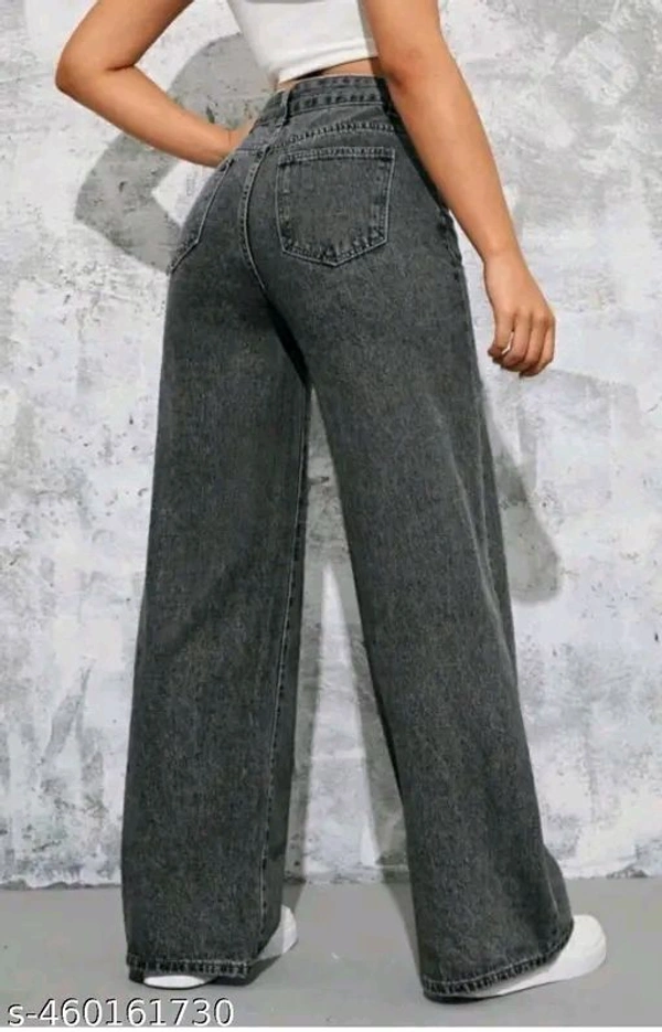 Rajeev Enterprises Fashioable Strachable Grey Female Jeans Pack Of One - 28.
