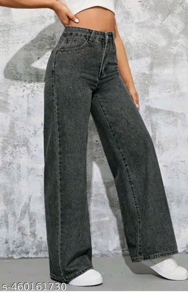 Rajeev Enterprises Fashioable Strachable Grey Female Jeans Pack Of One - 30.