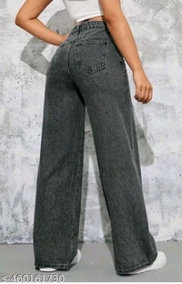 Rajeev Enterprises Fashioable Strachable Grey Female Jeans Pack Of One - 30.
