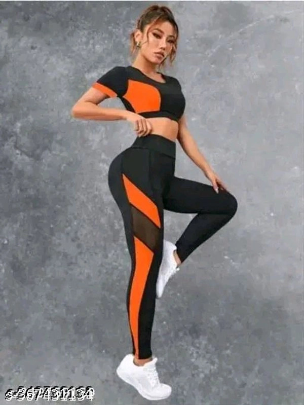 Eluxia Fit Yoga Gym Regular Fit Ankle Length Track Pants Jeggings | Stretchable Striped Sports Track Pant | Sports Tights |For Women's &Girl's (Black) - M, White