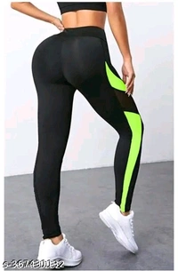 Eluxia Fit Yoga Gym Regular Fit Ankle Length Track Pants Jeggings | Stretchable Striped Sports Track Pant | Sports Tights |For Women's &Girl's (Black) - M, White