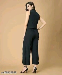 AARYA INTERNATIONAL FASHION Fancy, modern, fashionable, classic, and latest women’s printed sleeveless maxi dhoti jumpsuit. Stylish one-piece dress with digital owl print, perfect for party wear - Merlot, L
